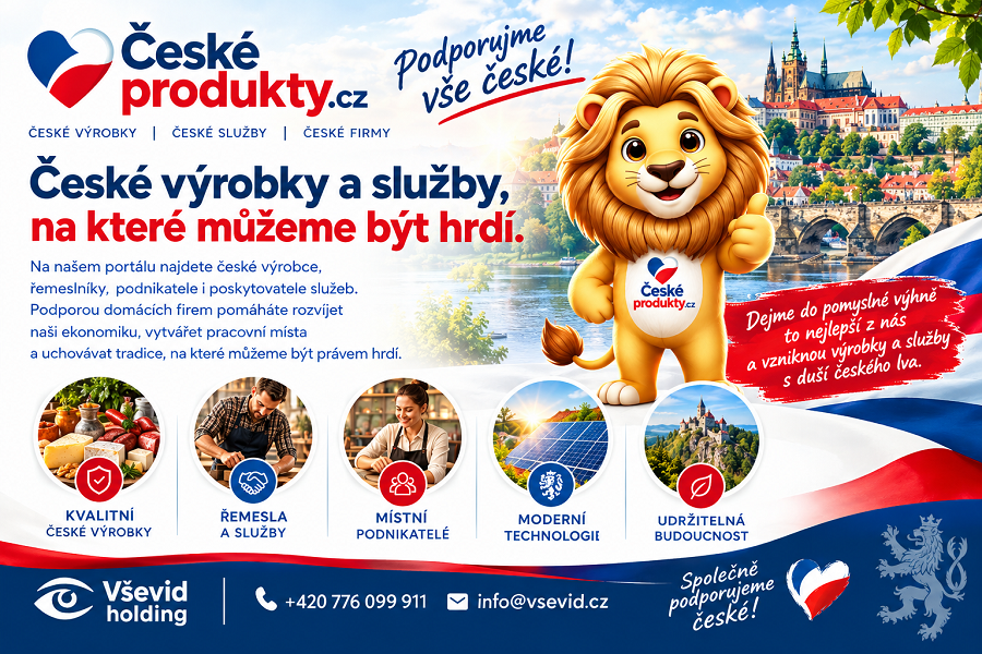ČeskéProdukty.cz – české výrobky, české služby, české hodnoty. ❤️🤍💙
